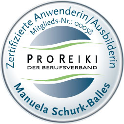 Zertifizierte Anwendering und Ausbilderin von ProReiki - Der Berufsverband